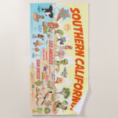 サザンカリフォルニアパラダイスビーチタオル ビーチタオル (正面)