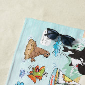 サザンカリフォルニアビーチパラダイスブランケット ビーチタオル (インサイチュ)