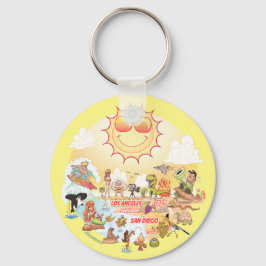 サザンカリフォルニアビーチパラダイス キーホルダー