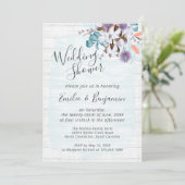 サザンカントリーコットンフローラルウェディングシャワー 招待状 (スタンド正面)