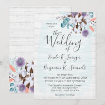 サザンカントリーコットンボールボタニカルラスティックウッド