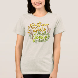 サザンガールズ レット ジーザス ドゥ ザ レスト (ベージュ) トライブレンドＴシャツ