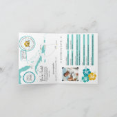 サザンクカリブのルーズパスポ結婚ーツ 招待状 (内部)