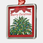 サザンクリスマスパームツリープレミアムオーナメント メタルオーナメント (左)