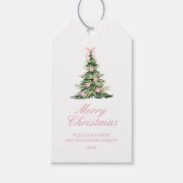 サザングランドミレニアルピンククリスマスツリー ギフトタグ