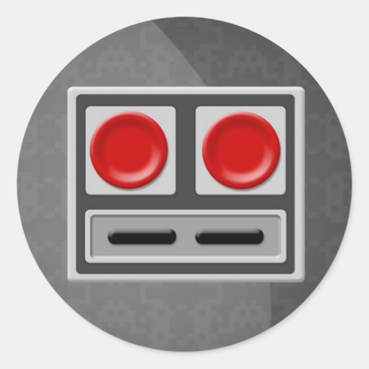 サザンゲーマー「ネッシー」ステッカー ラウンドシール (正面)