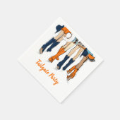 サザンゲームデイテールゲースタイリッシュト4人 スタンダードカクテルナプキン (角)