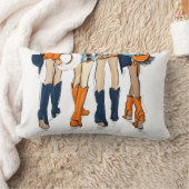 サザンゲームデイテールゲースタイリッシュト4人 ランバークッション (ブランケット)