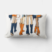 サザンゲームデイテールゲースタイリッシュト4人 ランバークッション (正面)