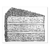 サザンココナッツつや消しレイヤケーキスライスデザート ラバースタンプ (インプリント)