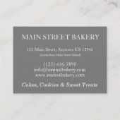 サザンココナッツつや消しレイヤケーキスライスデザート 名刺 (裏面)