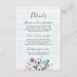 サザンコットンフローラ結婚の詳細/アクセス情報 エンクロージャーカード
