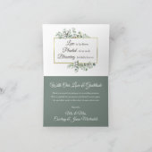 サザンコットンボール国の結婚式ありがとう カード (内部)