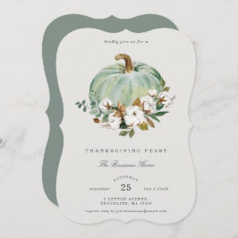 サザンコットン感謝祭ディナー招待状 招待状