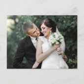 サザンコットン素朴とウッドの新婚ありがとう ポストカード (正面)