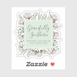 サザンコットン素朴ボルフラワーズブティックロゴ シール