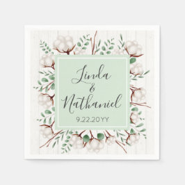 サザンコットン素朴&ウッドカントリーファーム結婚ズ スタンダードカクテルナプキン