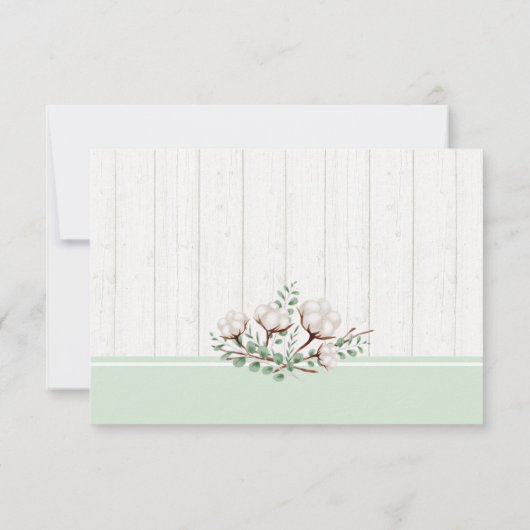 サザンコットン素朴&バーンウッドウェディングRSVP 出欠カード (裏面)