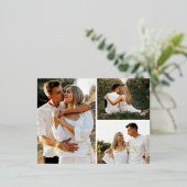 サザンコットン結婚の3枚の名刺を保存 箔シーズンポストカード (立ち正面)