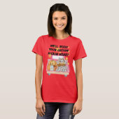 サザンサス ピンクトラックと秋の収穫Tシャツ Tシャツ (正面フル)