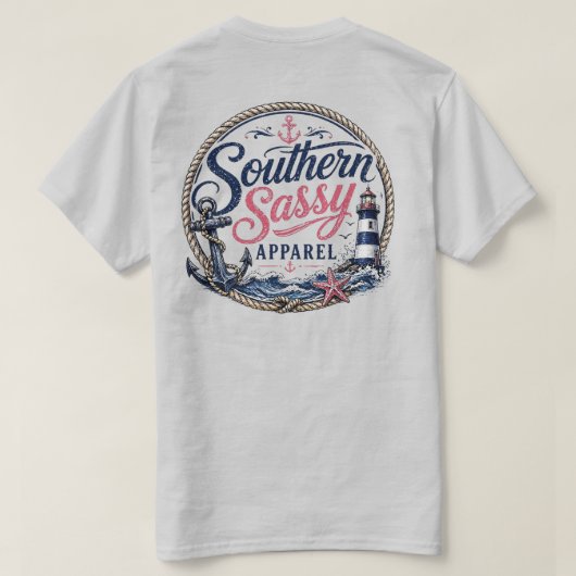 サザンサッシーアパレル Tシャツ (デザイン裏面)