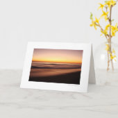 サザンショアの夜明けのフレーム可能写真 カード (黄色い花)