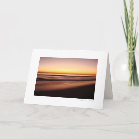 サザンショアの夜明けのフレーム可能写真 カード (正面)