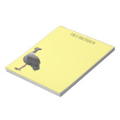 サザンスクリーマー鳥の漫画イラストレーション ノートパッド (回転)