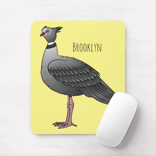 サザンスクリーマー鳥の漫画イラストレーション マウスパッド (マウス)