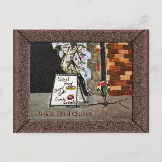 サザンスタイルのソウルフード ポストカード (正面)
