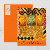 サザンソウルフード、サザンソウルフード、チキン… インビテーションポストカード (正面/裏面)