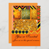 サザンソウルフード，チキン，グリーン，mac&チェス，c... 招待状 (正面/裏面)