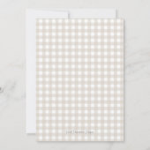 サザンタン名門私立校風のストークベビーシャワー招待状 招待状 (裏面)