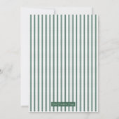 サザンダック名門私立校風のハンターベビーシャワー 招待状 (裏面)