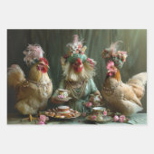 サザンチッフランスのクエンズティーパーティーの分離 ラッピングペーパーシート (正面)