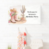 サザンチャームカウボーイハッツ誕生日 横断幕 (インサイチュ)