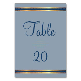 サザンチャームダスティブルー披露宴 テーブルナンバー