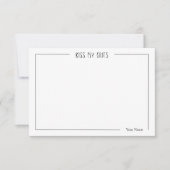 サザンチャーム パーソナライズされた ノートカード (正面)