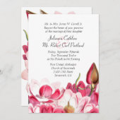 サザンピンクマグノリアス結婚式招待状 招待状 (正面/裏面)