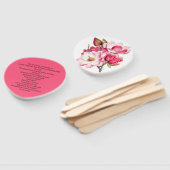 サザンピンクマグノリア結婚式 プログラムファン ハンドファン (組立なし)