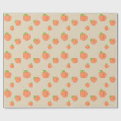 サザンピーチ絵文字 – 夏のパーティーラッピング紙 ラッピングペーパー (フラット)