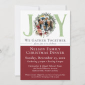 サザンフローラコットンクリスマスディナー招待状 カード (正面)