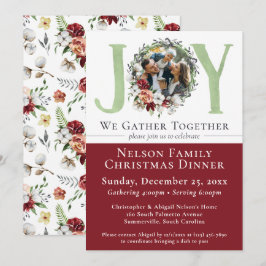 サザンフローラコットンクリスマスディナー招待状 カード