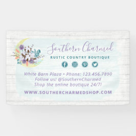 サザンフローラコットンムーン&ウッ素朴ドカントリー 横断幕