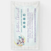 サザンフローラコットンムーン&ウッ素朴ドカントリー 横断幕 (縦)