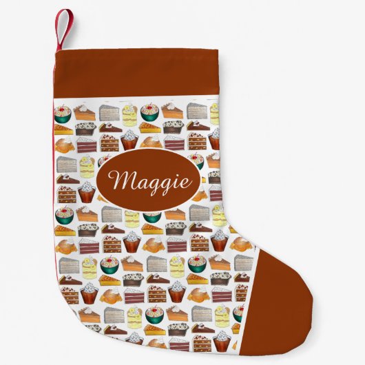 サザンフードデザートAmbrosia Hummingbirdケーキ スモールクリスマスストッキング (正面)