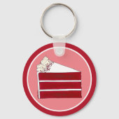 サザンフードレッドベルベット層ケーキスライスベーカリー キーホルダー (正面)