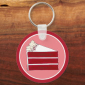 サザンフードレッドベルベット層ケーキスライスベーカリー キーホルダー (裏面)