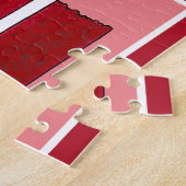 サザンフードレッドベルベット層ケーキスライスベーカリー ジグソーパズル (側面)