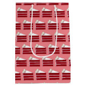 サザンフードレッドベルベット層ケーキスライスベーカリー ミディアムペーパーバッグ (裏面)